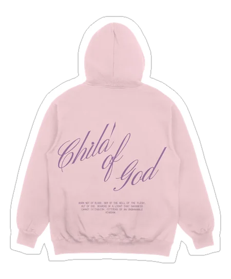 Sudadera rosa Child of God